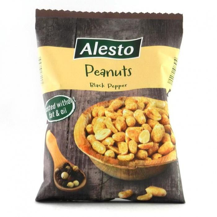 Арахіс солоний чорний перець Alesto 150г